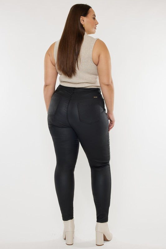 Missie Plus High Rise Coated Skinny Jeans