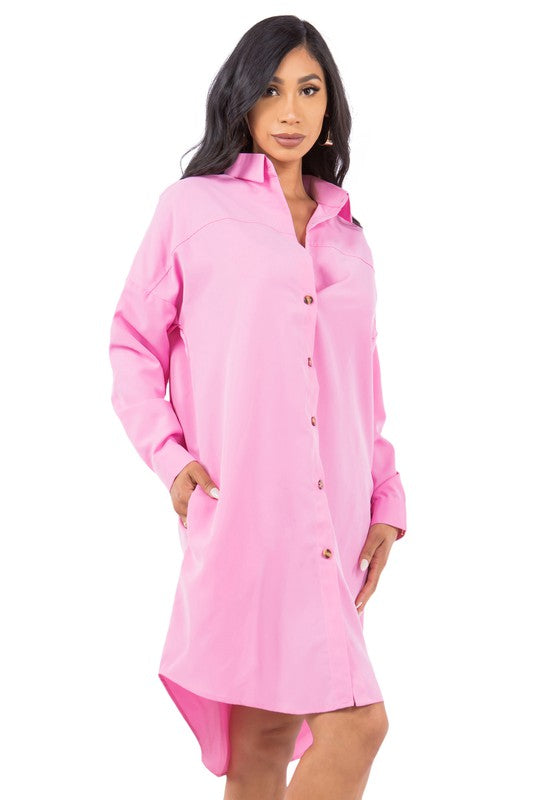 Live Fearless Fashion Shirt Dress