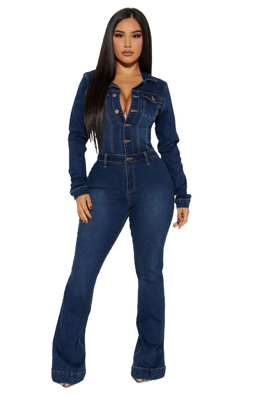 Riley Denim Jumpsuit