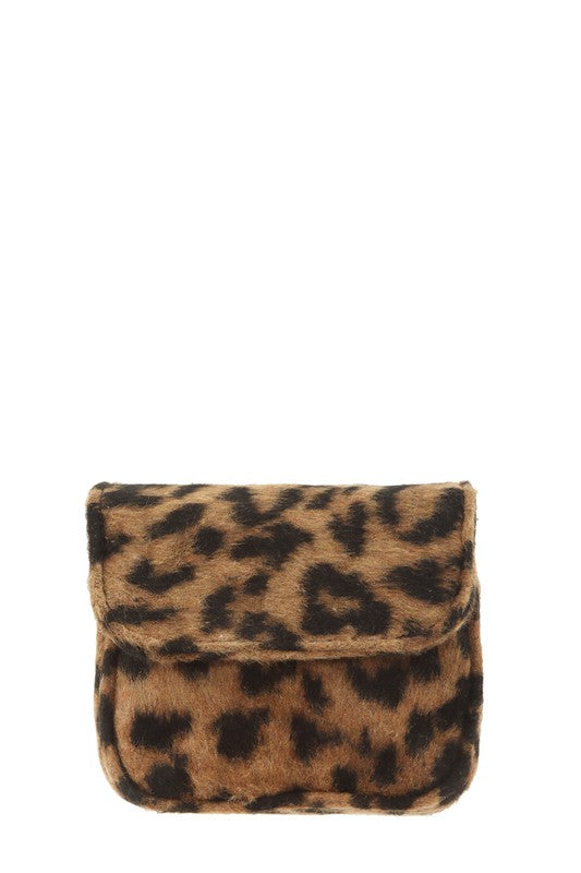 Saphire- Mini Animal Fur Design Crossbody Bag