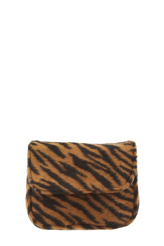 Saphire- Mini Animal Fur Design Crossbody Bag