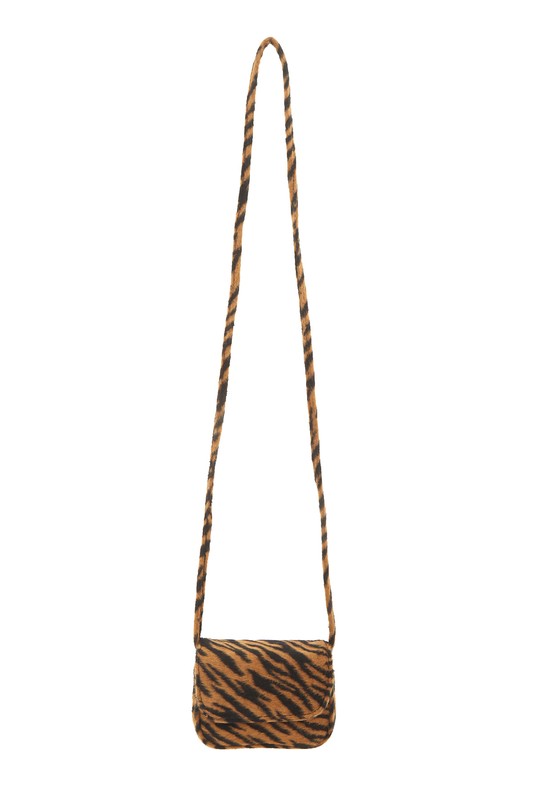 Saphire- Mini Animal Fur Design Crossbody Bag