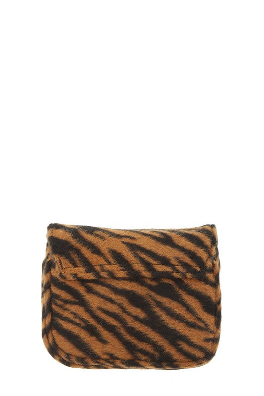 Saphire- Mini Animal Fur Design Crossbody Bag