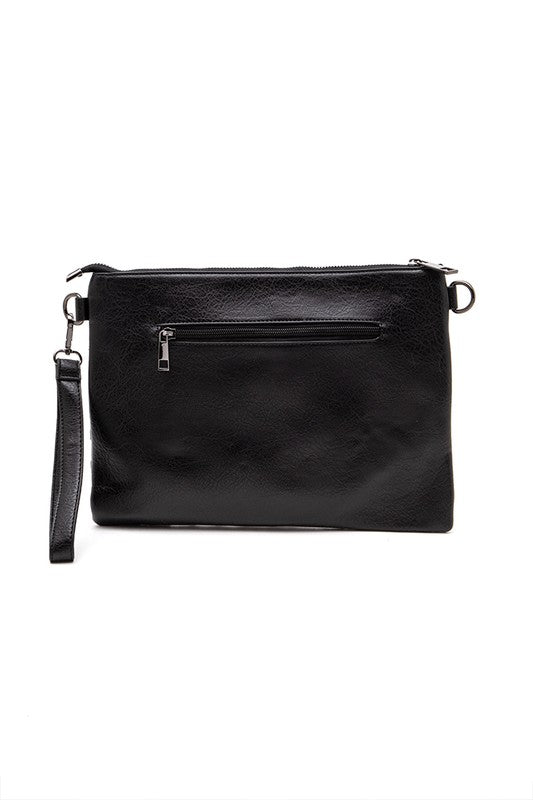 Skull Studs Crossbody Clutch Bag