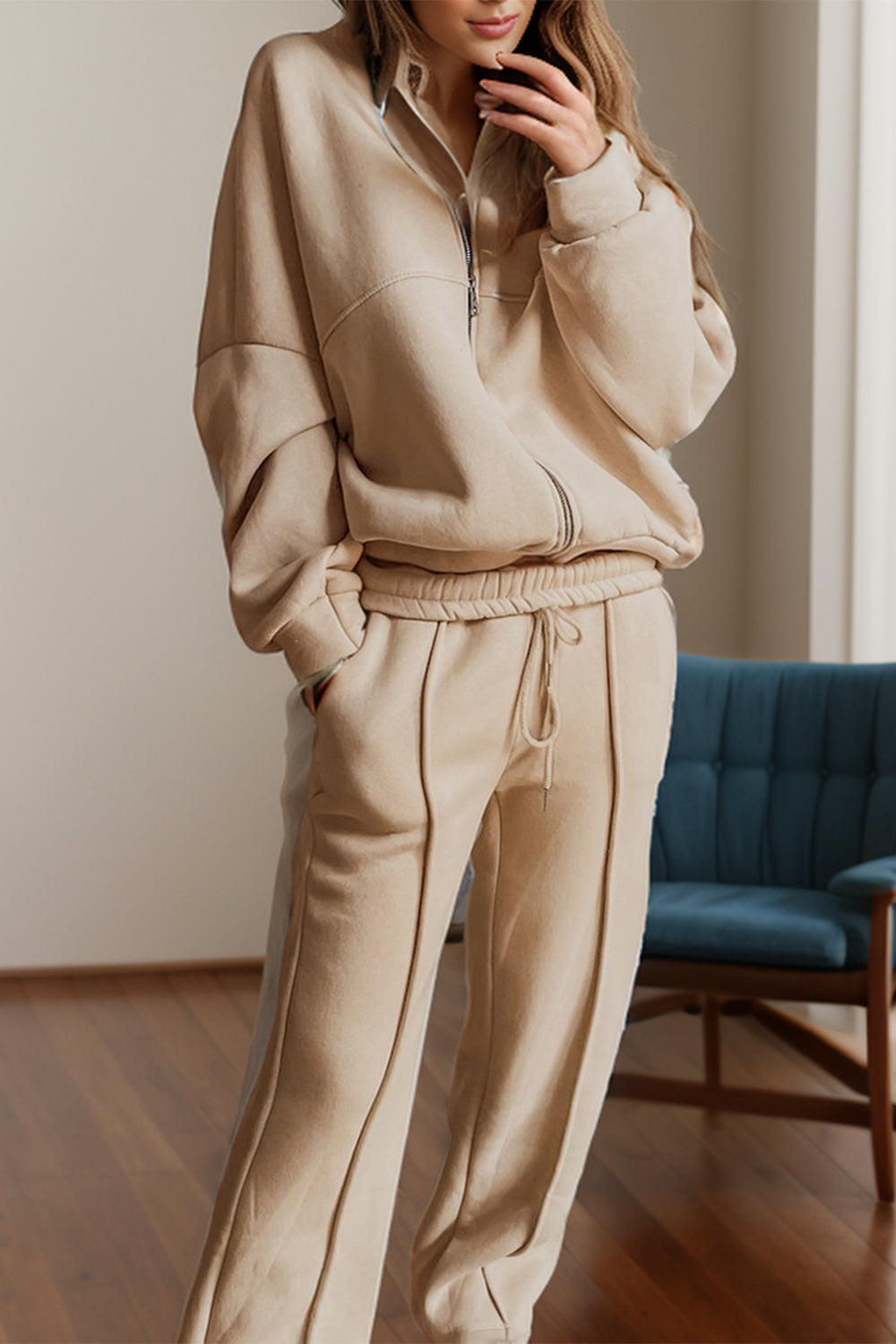 Ella Zip-Up Top and Pants Set