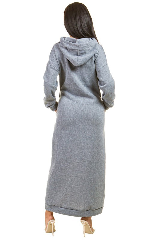 Comfort Zone Maxi Hoodie Dress