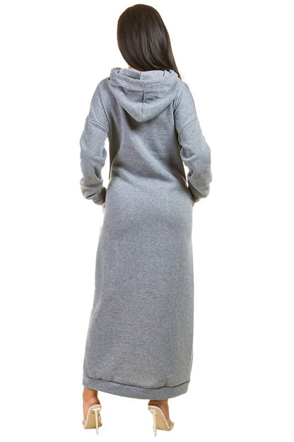 Comfort Zone Maxi Hoodie Dress