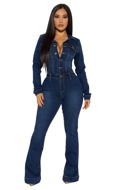 Riley Denim Jumpsuit