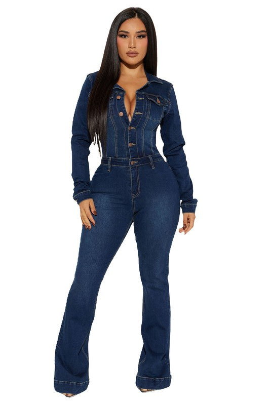 Riley Denim Jumpsuit