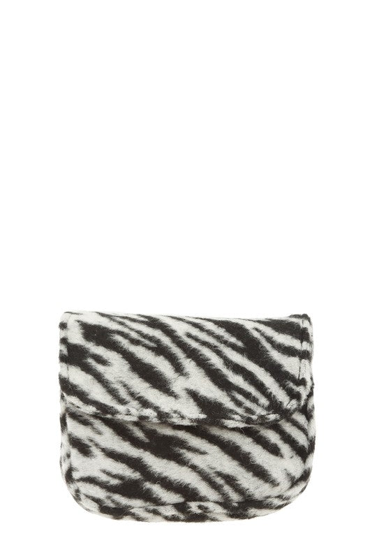 Saphire- Mini Animal Fur Design Crossbody Bag