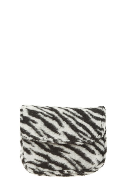 Saphire- Mini Animal Fur Design Crossbody Bag