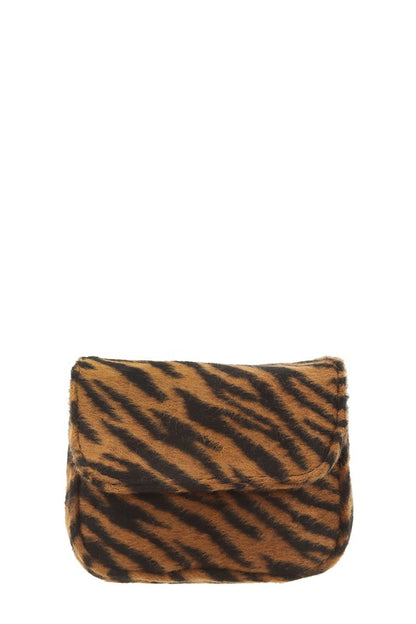 Saphire- Mini Animal Fur Design Crossbody Bag
