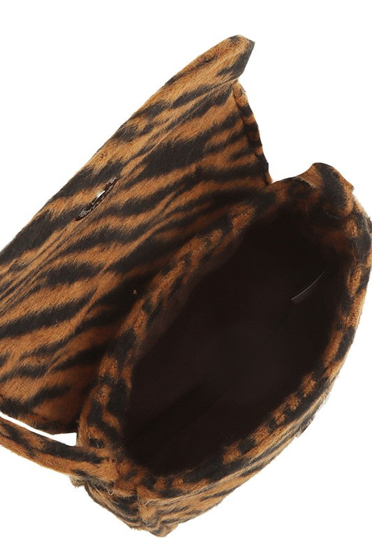 Saphire- Mini Animal Fur Design Crossbody Bag