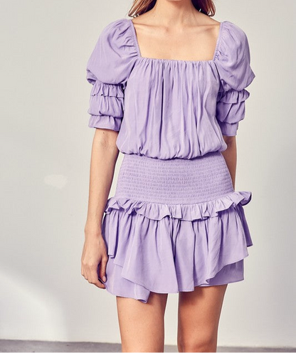 Opal Puff Sleeve Romper