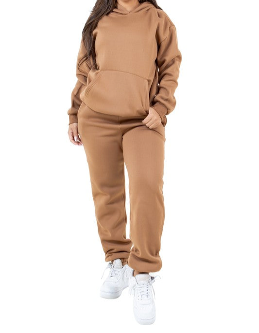 Khaki Sweatsuit Set