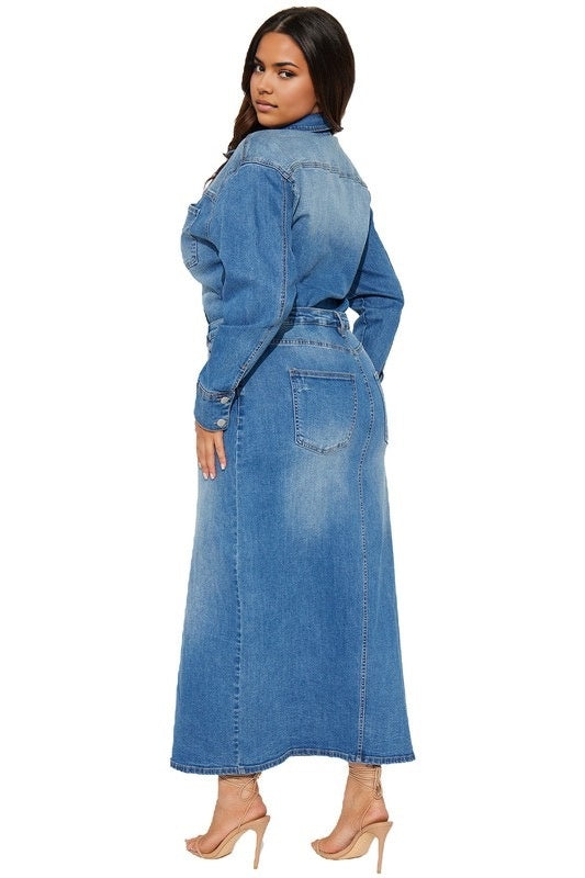 Denim Maxi Dress